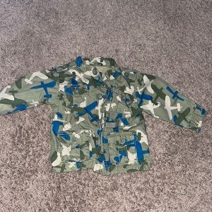 Old Navy Lightweight Jacket with plane print